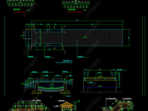 園林景觀(guān)橋CAD施工設(shè)計(jì)圖與假山平面圖下載指南